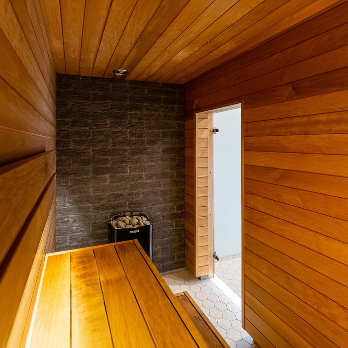 Prosaunas Sauna Wood, Thermo-Aspen 5/4x4" Bench Material | WOOD651