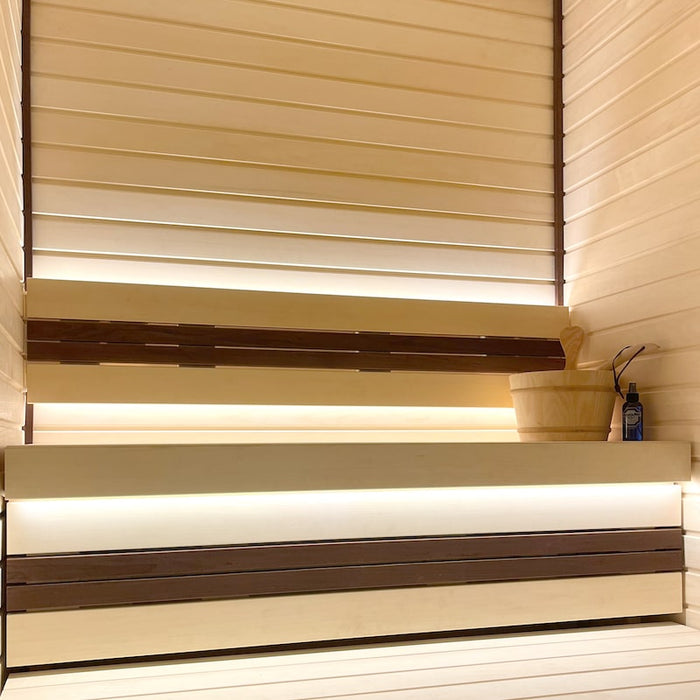 Prosaunas Sauna Wood, Aspen Medium Gap Wall Cladding, 1"x4" | WOOD658