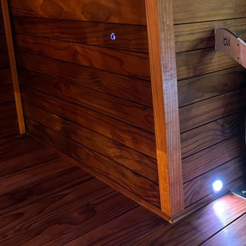 Prosaunas Sauna Wood, Thermo-Radiata Pine 1"x2" Right Angle Molding | WOOD689