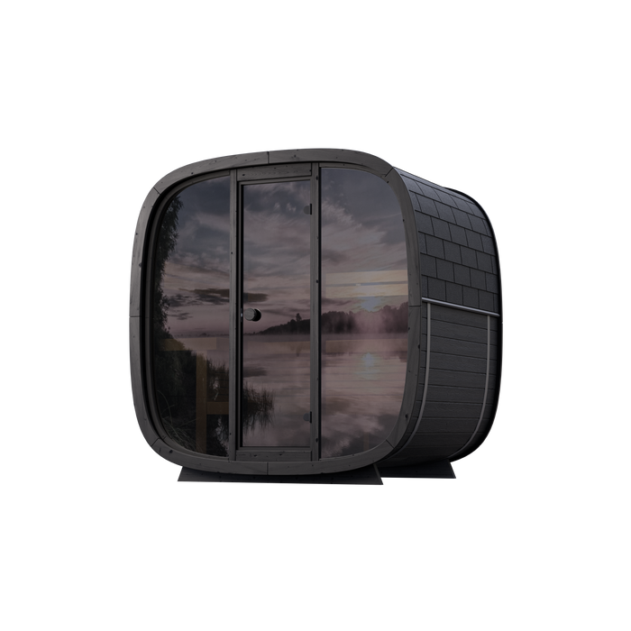 Leil Black Cube Classic Outdoor Sauna Kit