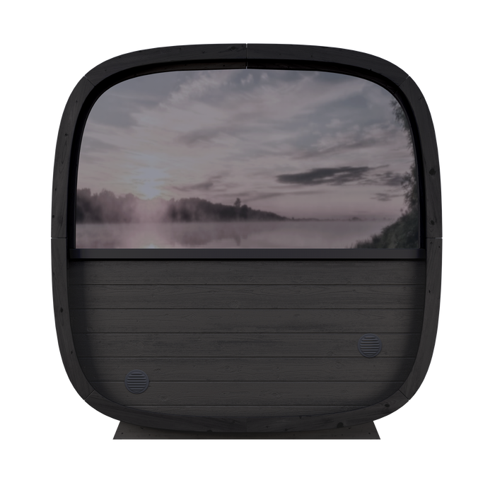 Leil® Black Cube Comfort Outdoor Sauna Kit