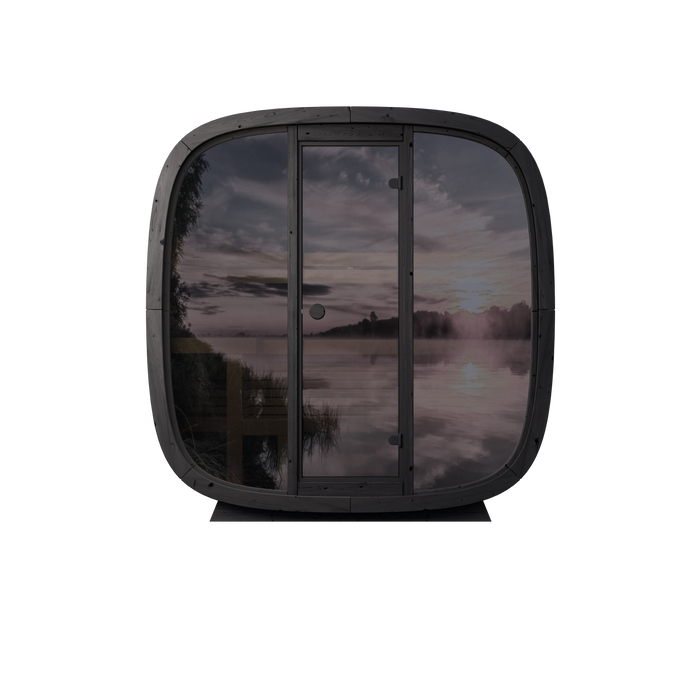 Leil Black Cube Classic Outdoor Sauna Kit