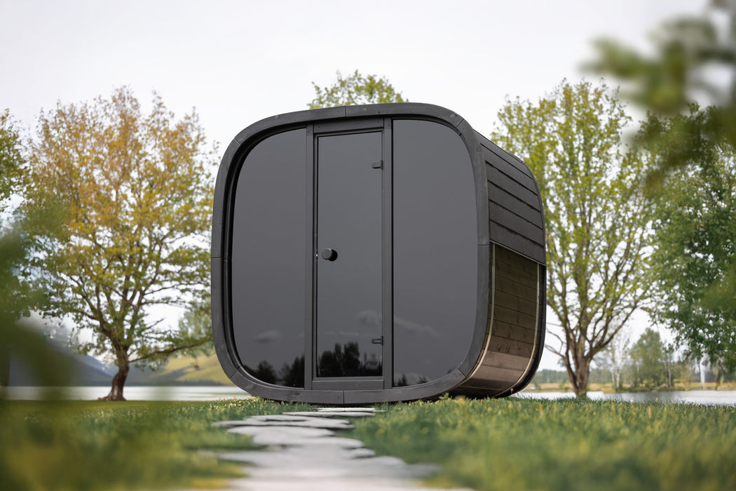 Leil Black Cube Classic Outdoor Sauna Kit