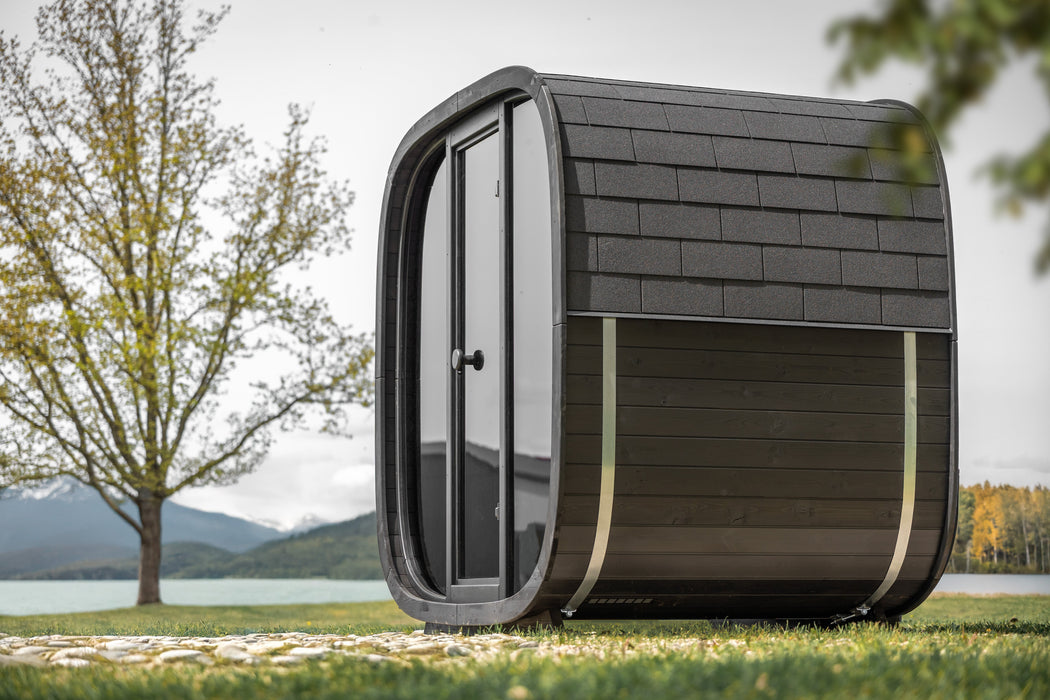 Leil Black Cube Classic Outdoor Sauna Kit