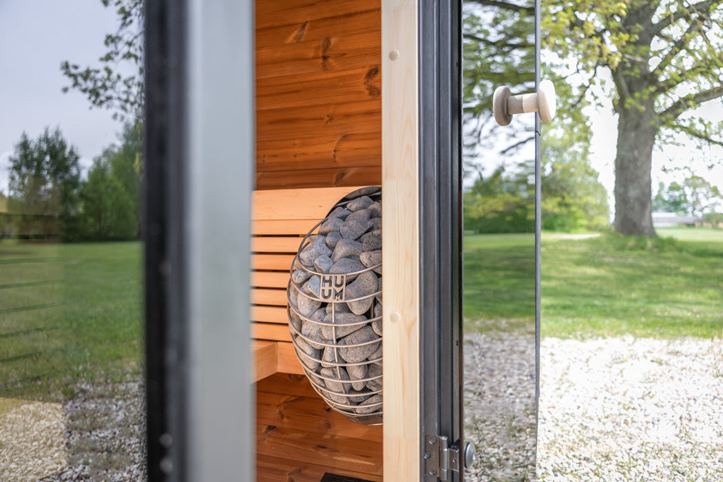 Leil Black Cube Classic Outdoor Sauna Kit