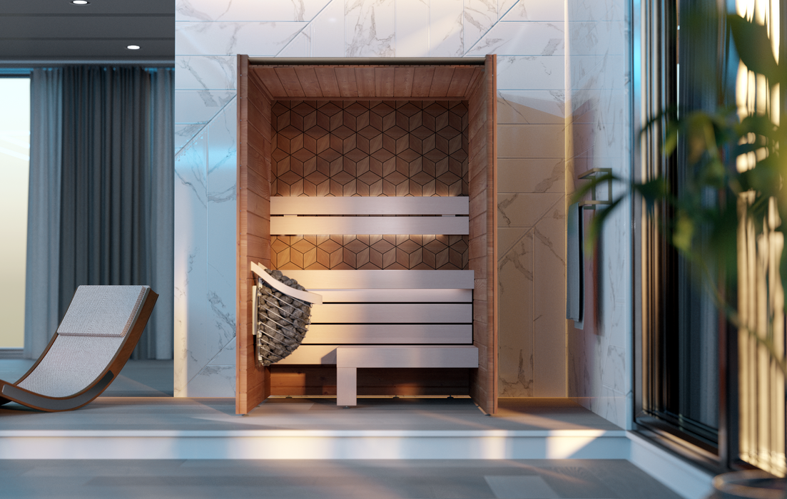 Leil Como 150 2-Person Indoor Sauna Kit