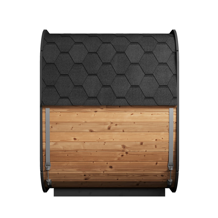 SaunaLife CL5G | Outdoor 4-Person Cube Sauna Kit with Panoramic Window