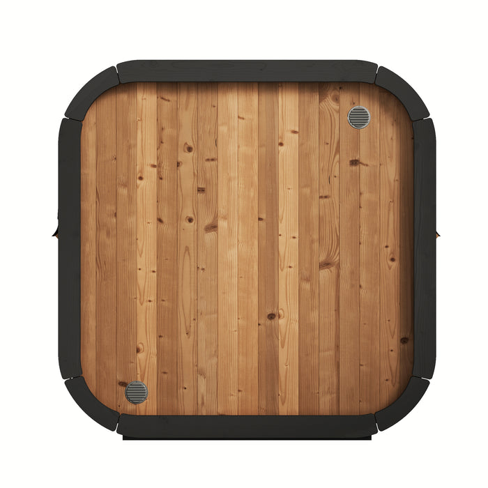 SaunaLife CL5G | Outdoor 4-Person Cube Sauna Kit with Panoramic Window