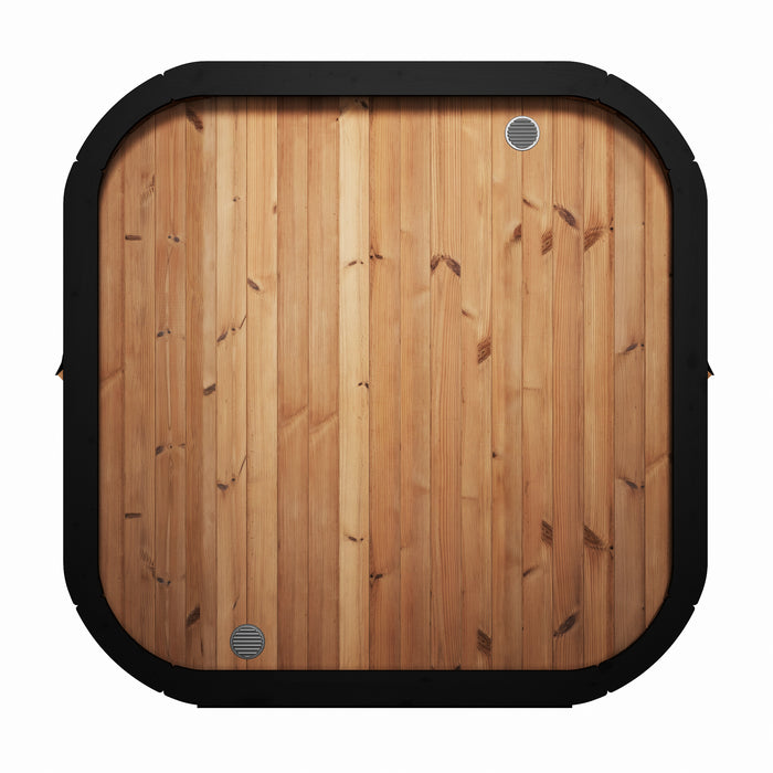 SaunaLife CL7G | Outdoor 6-Person Cube Sauna Kit with Panoramic Window