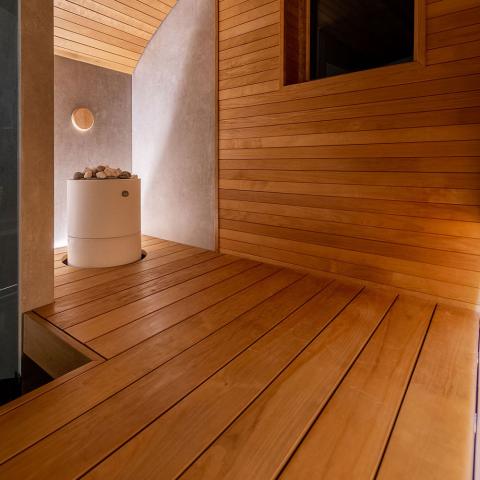Prosaunas Sauna Wood, Thermo-Aspen 5/4x4" Bench Material | WOOD651
