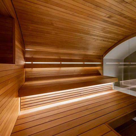 Prosaunas Sauna Wood, Thermo-Aspen 5/4x4" Bench Material | WOOD651