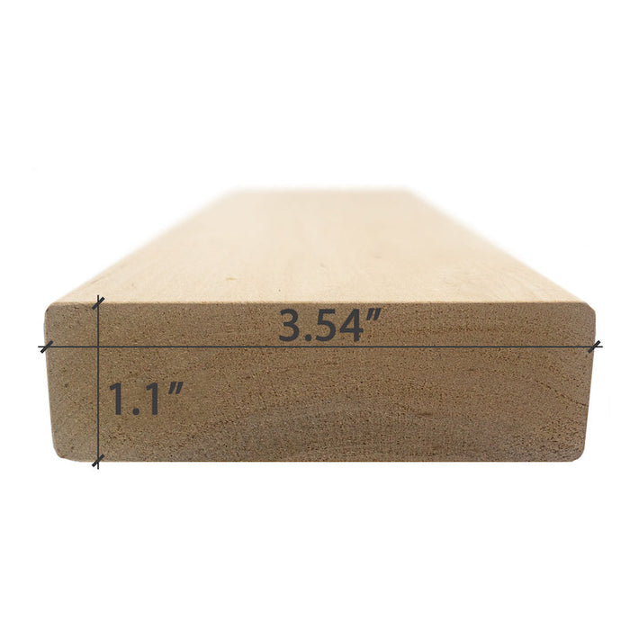 Prosaunas Sauna Wood, Alder 5/4x4" Bench Material | WOOD646