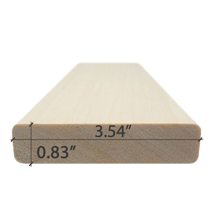 Prosaunas Sauna Wood, Aspen 1"x4" Bench Material  | WOOD638
