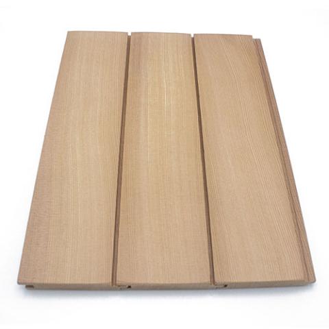 Prosaunas Sauna Wood, Vertical Grain, Clear Grade A+ Cedar 1"x4" Nickel Gap Wall Cladding