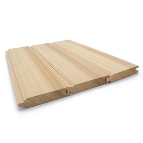 Prosaunas Sauna Wood, Vertical Grain, Clear Grade A+ Cedar 1"x4" V-Gap Wall Cladding