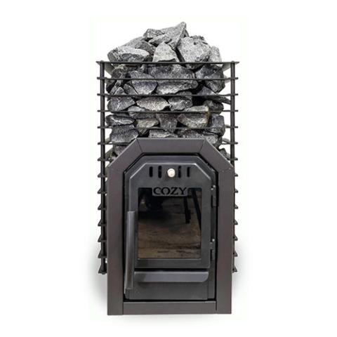 Cozy Heat Quattro 12kW Thru-Wall Wood Burning Sauna Stove