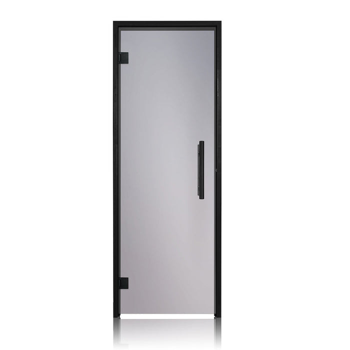 Prosaunas Black Alder, Prehung Tinted Glass Sauna Door 24x81 (Left Black Hinges)