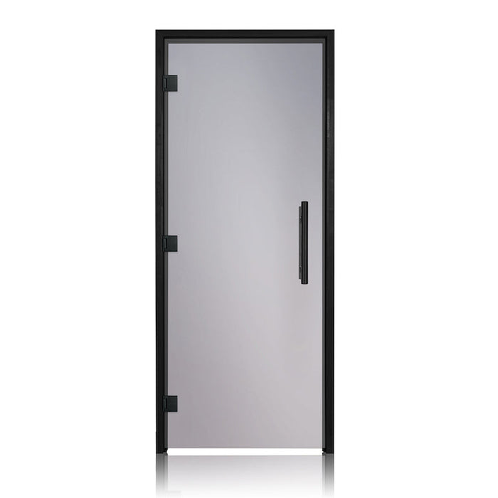 Prosaunas Black Alder, Prehung Tinted ADA Glass Sauna Door 36x81 (Left 3 Black Hinges)