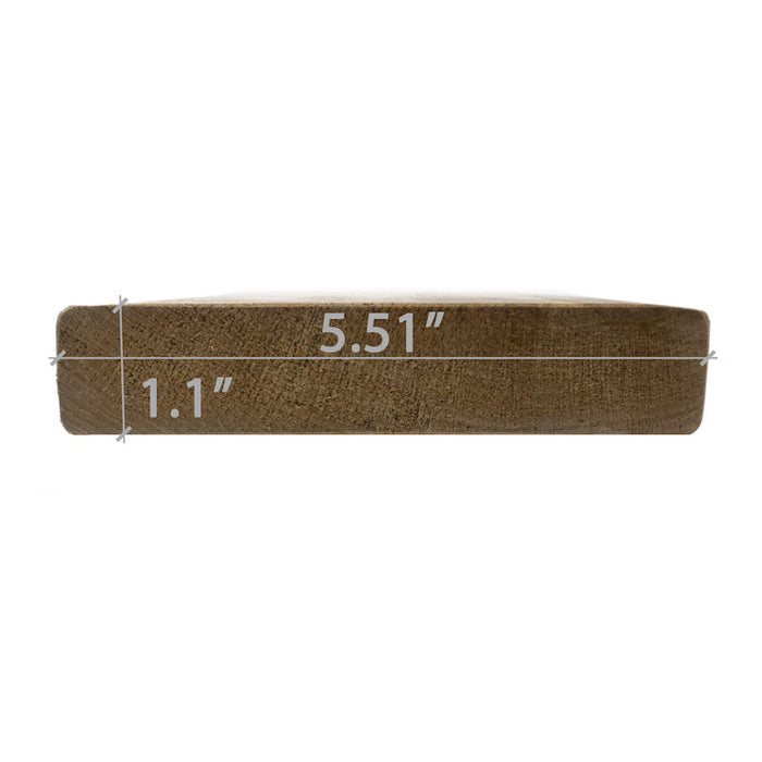 Prosaunas Sauna Wood, Thermo-Aspen 5/4x6" Bench Material | WOOD649
