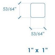 Prosaunas Sauna Wood, Aspen 1"x1" Square Molding | WOOD676