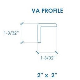 Prosaunas Sauna Wood, Aspen 2"x2" Right Angle Molding | WOOD677