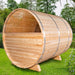 Dundalk Leisure Canadian Timber Tranquility MP CTC2345MP Outdoor Barrel Sauna - Secret Saunas