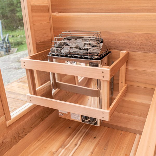 Dundalk Leisure Canadian Timber Tranquility MP CTC2345MP Outdoor Barrel Sauna - Secret Saunas