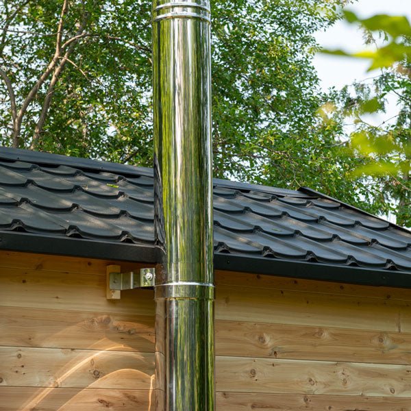 Dundalk Leisure Craft Canadian Timber Georgian Outdoor Cabin Sauna with Changeroom - Secret Saunas