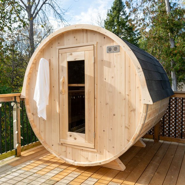 Dundalk Leisure Craft Canadian Timber Harmony Barrel Sauna CTC22W - Secret Saunas