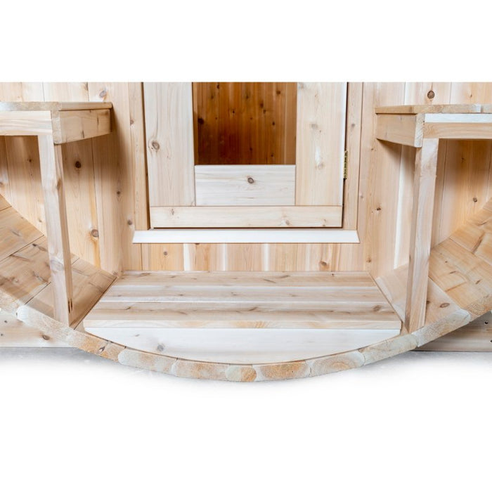 Dundalk Leisure Craft Canadian Timber Serenity Barrel Sauna CTC2245W - Secret Saunas
