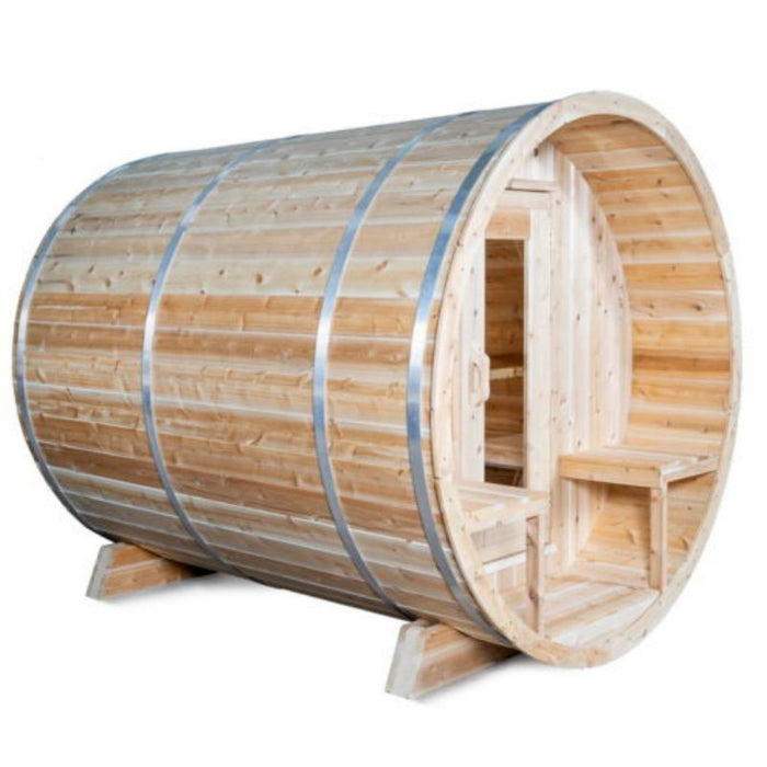 Dundalk Leisure Craft Canadian Timber Serenity Barrel Sauna CTC2245W - Secret Saunas