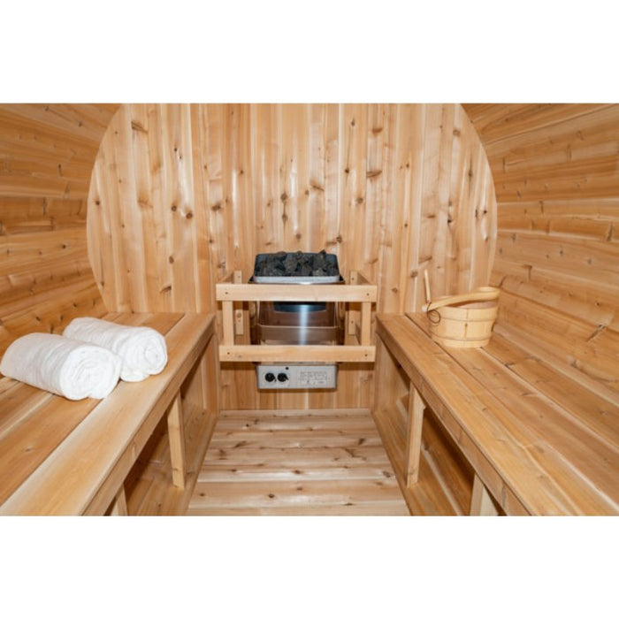 Dundalk Leisure Craft Canadian Timber Serenity Barrel Sauna CTC2245W - Secret Saunas