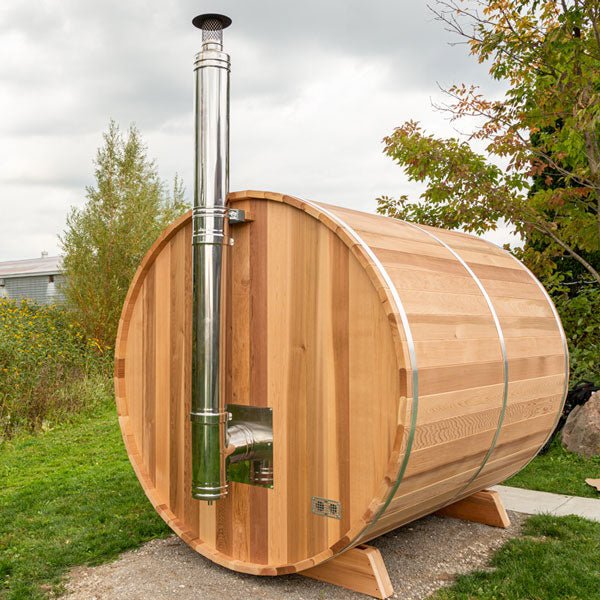 Dundalk Leisure Craft Canadian Timber Tranquility Barrel Sauna CTC2345 - Secret Saunas