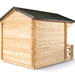Dundalk Leisure Craft Georgian Outdoor Cabin Sauna with Porch CTC88 PW - Secret Saunas