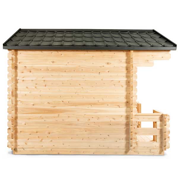 Dundalk Leisure Craft Georgian Outdoor Cabin Sauna with Porch CTC88 PW - Secret Saunas