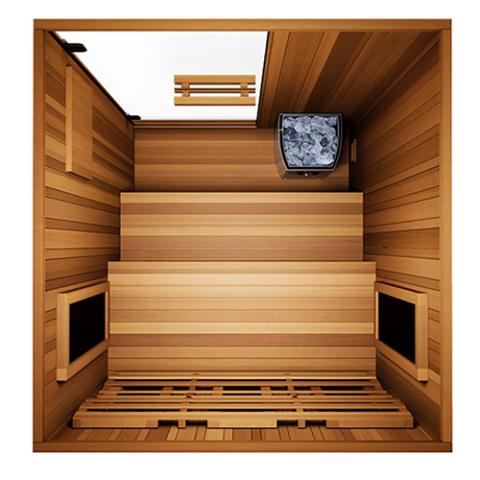 Finnmark FD-4 Hybrid Full Spectrum Infrared Sauna - Secret Saunas