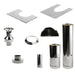 Chimney kit for HUUM wood burning sauna stoves - Suitable for barrel saunas and sauna cabins