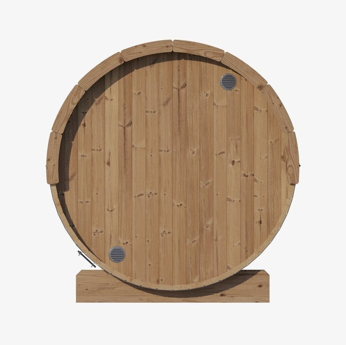 SaunaLife Ergo E7G Barrel Sauna with Glass Front - Secret Saunas