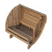 SaunaLife Ergo E7G Barrel Sauna with Glass Front - Secret Saunas