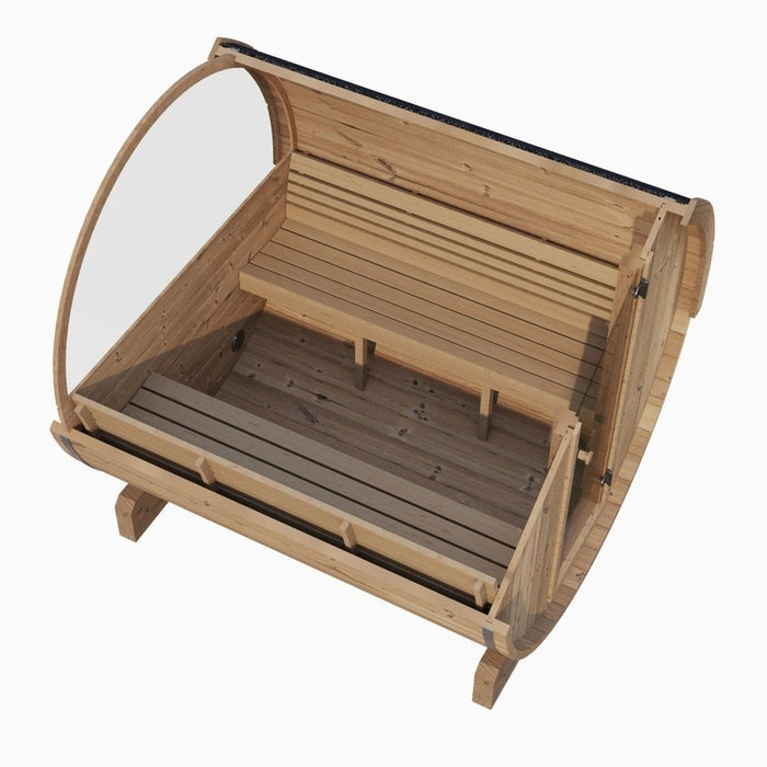 SaunaLife Model E8W Sauna Barrel with back Window - Secret Saunas