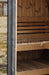 SaunaLife Model EE6G Sauna Barrel Glass Front with Back Benches - Secret Saunas
