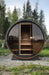SaunaLife Model EE6G Sauna Barrel Glass Front with Back Benches - Secret Saunas