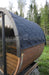 SaunaLife Model EE6G Sauna Barrel Glass Front with Back Benches - Secret Saunas