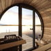 SaunaLife Model EE6G Sauna Barrel Glass Front - Secret Saunas