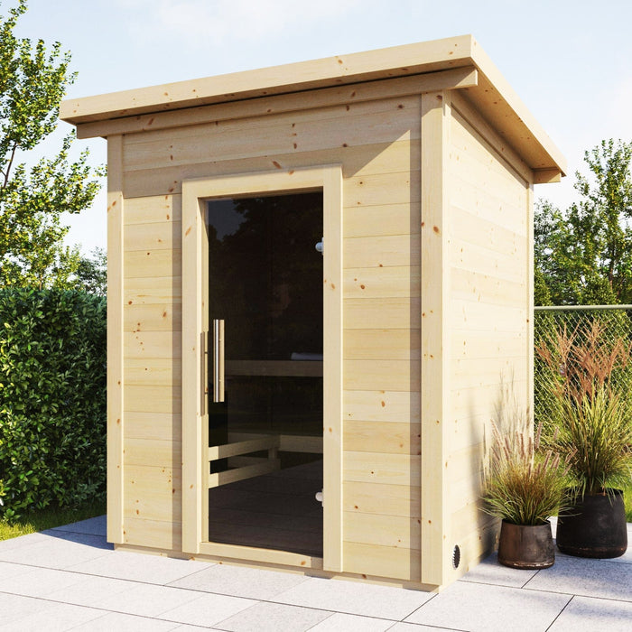 SaunaLife Model G2 Outdoor Home Sauna Kit | 4 Persons - Secret Saunas