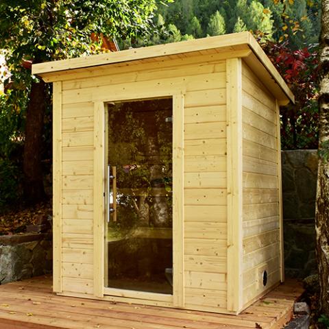 SaunaLife Model G2 Outdoor Home Sauna Kit | 4 Persons - Secret Saunas