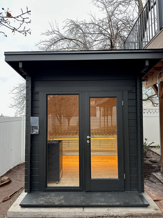 SaunaLife Model G4 Outdoor Home Sauna Kit - 6 Person - Secret Saunas