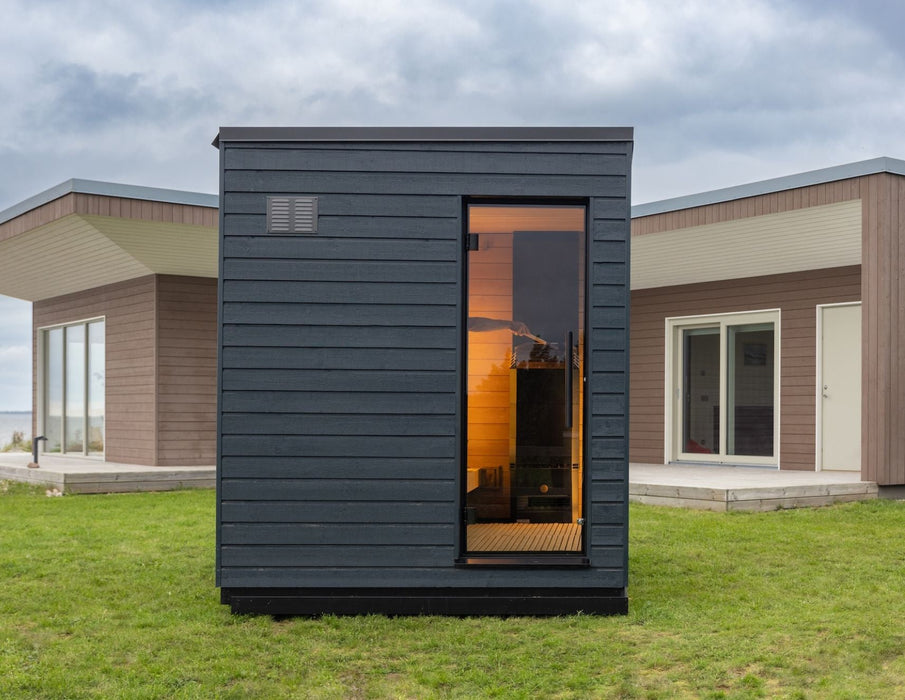 SaunaLife Model G6 Pre-Assembled Outdoor Home Sauna - Secret Saunas