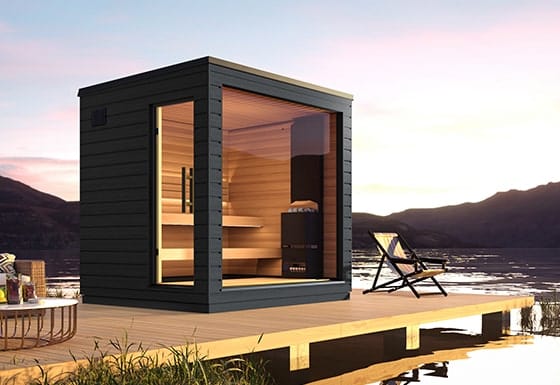 SaunaLife Model G6 Pre-Assembled Outdoor Home Sauna - Secret Saunas