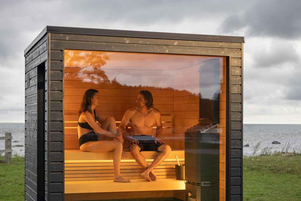 SaunaLife Model G6 Pre-Assembled Outdoor Home Sauna - Secret Saunas